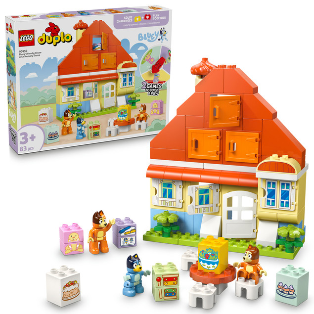 LEGO DUPLO 10459 Dom rodzinny Blue z grą pamięciową