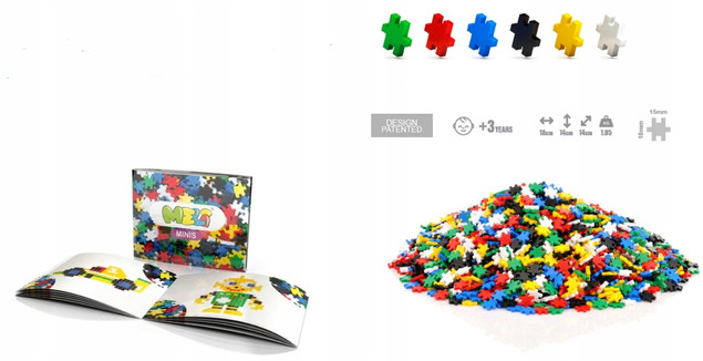 Klocki Meli Minis Travel Box 2500 el. – Konstrukcyjne, Edukacyjne
