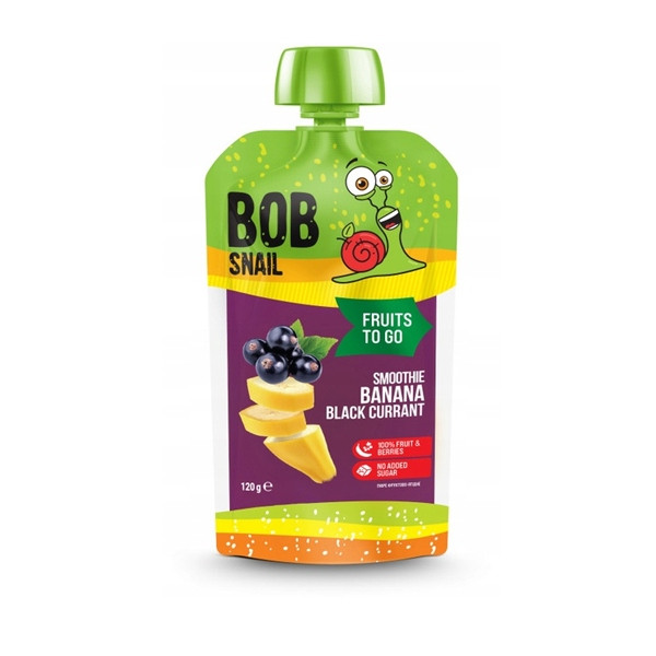 Bob Snail MUS OWOCOWY Bez Cukru PRZECIER Smoothie MIX SMAKÓW 120g x14