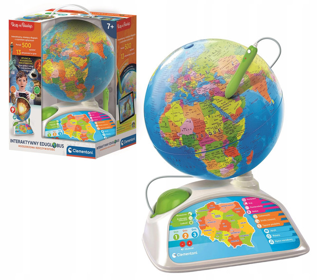 Globus Interaktywny EduGlobus 7+ Clementoni 50847