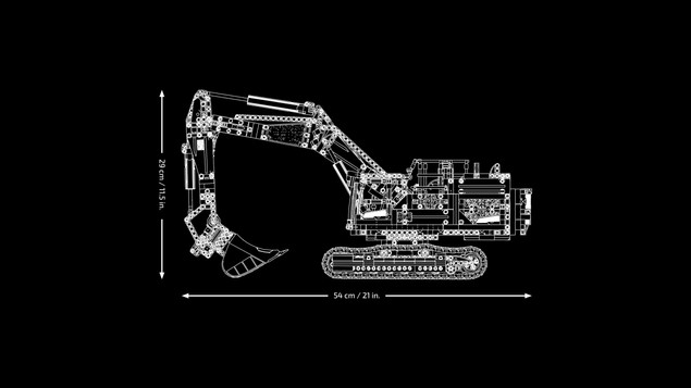 LEGO Technic 42215 Koparka Volvo EC500 Hybrydowa z Zmechanizowanymi Funkcjami dla Dorosłych