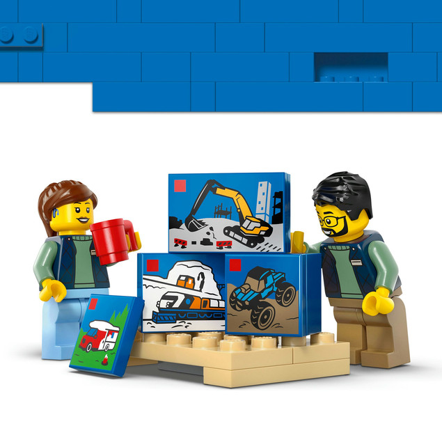 LEGO City 60500 Dostawczak LEGO – Furgonetka Kurierska z Minifigurkami