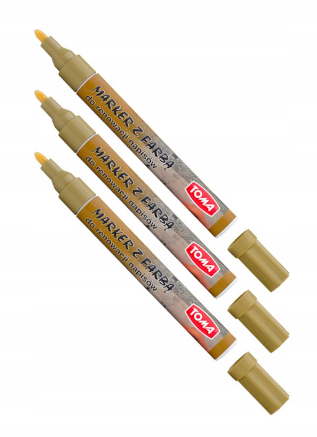 Marker do renowacji złoty Toma 3 szt.