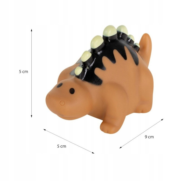 Zabawki gumowe do kąpieli dinozaury Akuku