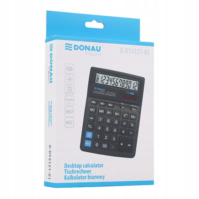 Kalkulator DONAU TECH K-DT4121 czarny