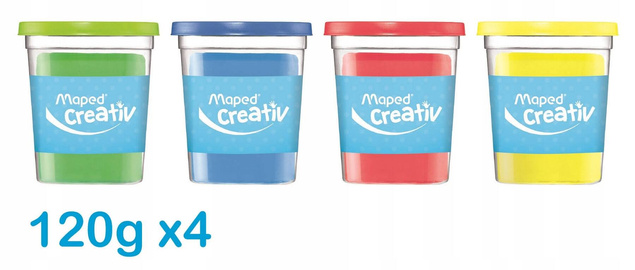 Masa Plastyczna Ciastolina Creative 4 Kolory 2+ Maped