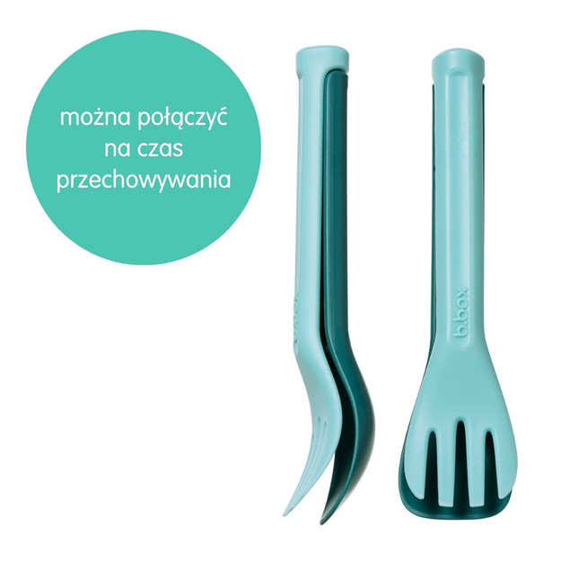 B.Box Sztućce dla Dzieci Zestaw z Etui – Plastikowe, Ergonomiczne
