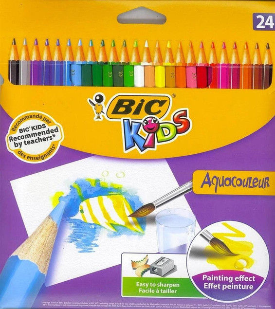 Kredki akwarelowe BIC 24 szt.