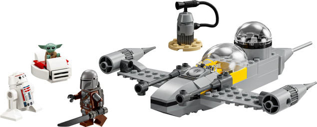 LEGO Star Wars Myśliwiec N-1 Mando i Grogu (75410) | Zestaw dla Dzieci 4+