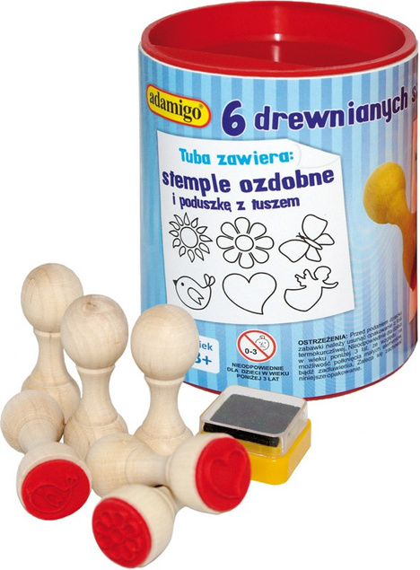 Pieczątki Ozdobne Stemple Kształty Wzorki 3+ Adamigo