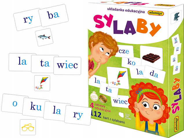 Układanka Edukacyjna Sylaby – Adamigo