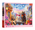 Trefl Puzzle 500 el. Zakochane Mruczki – Romantyczne Koty