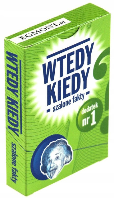 Gra planszowa Wtedy kiedy- Szalone fakty Egmont