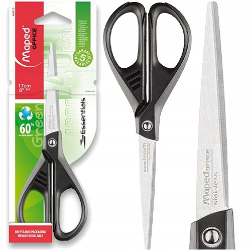 Nożyczki biurowe ekologiczne 17 cm Maped Essentials Green