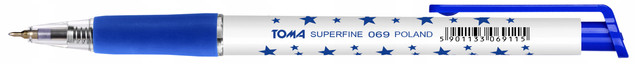 Długopis automatyczny Toma niebieski Superfine 0.5 mm