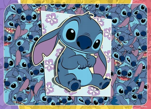 Puzzle Ravensburger 400 elementów Disney Stitch 4x100 dla dzieci