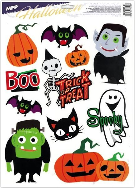 NAKLEJKA OKIENNA HALLOWEEN 30x42cm MIX 1szt. MFP