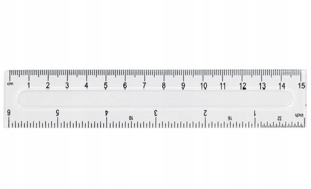 Linijka 15 cm przezroczysta Fiorello