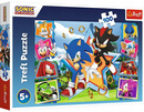 Puzzle 100 Układanka Jeż SONIC Gra SHADOW Knuckles Dzieci Obraz 5+ Trefl