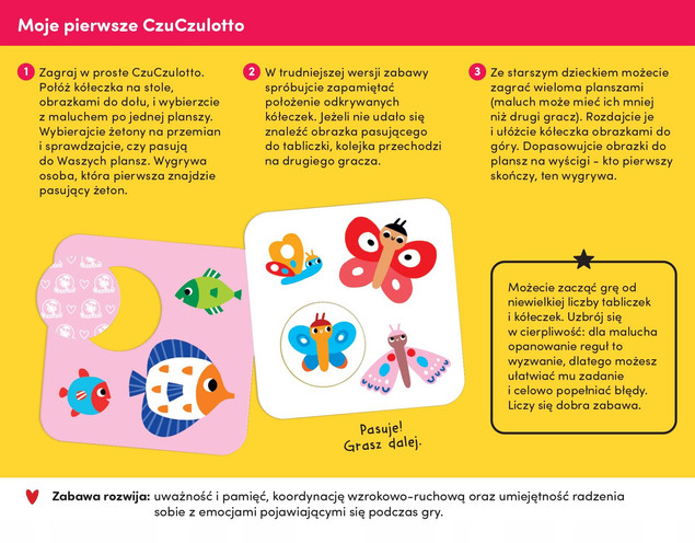 Puzzle kontrastowe 15m+ Tu pasuje - CzuCzu