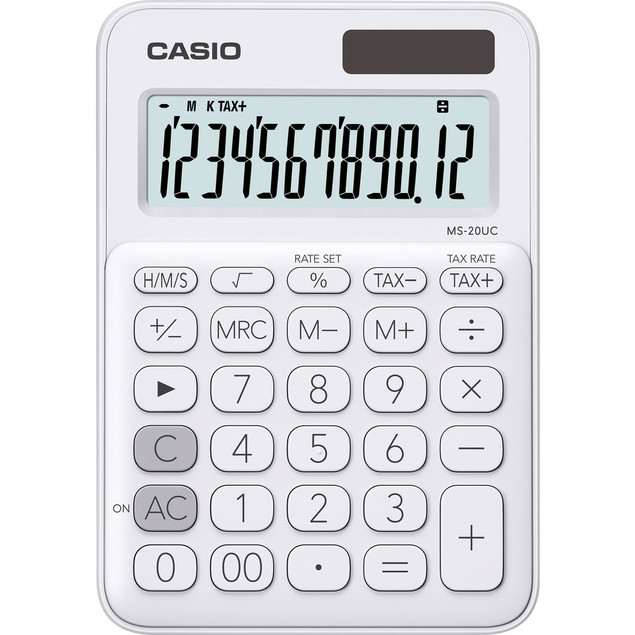 Kalkulator biurowy CASIO MS-20UC-WE-B