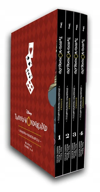 Pakiet Manga Twisted-Wonderland Zdarzenia w Heartslabyulu Tomy 1-4 Wakana Hazuki, Sumire Kowono