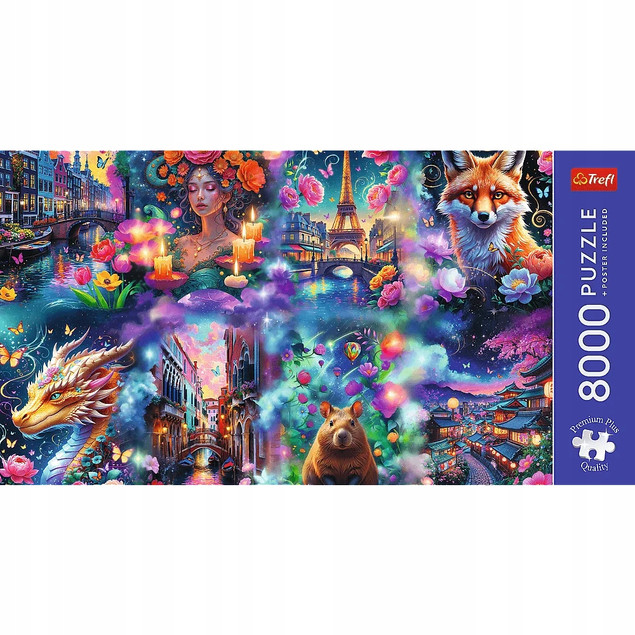 Puzzle Trefl 8000 el. Colorful World Premium Plus Quality