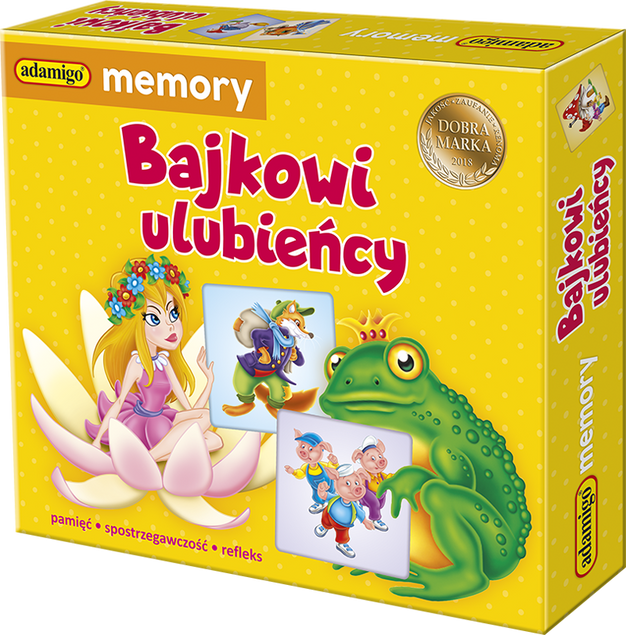 Gra Pamięciowa Memory Bajkowi Ulubieńcy Adamigo