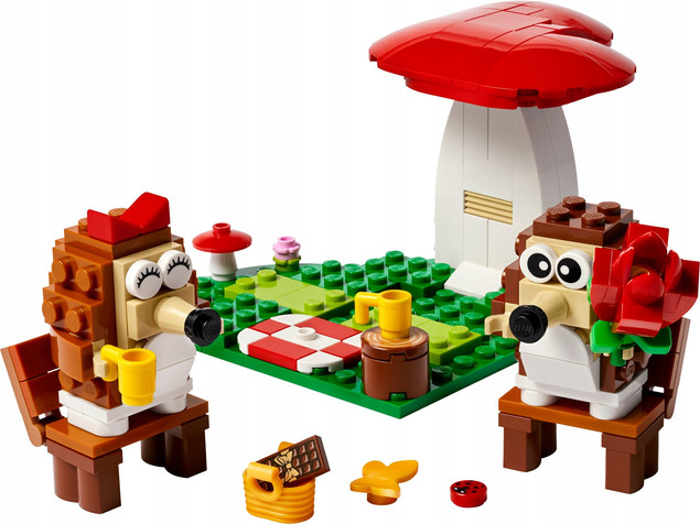 LEGO Ikony 40711 Jeżowy Piknik - Uroczy Zestaw Klocków 166 El.