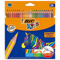 Kredki szkolne niełamliwe 24 kolory BIC Evolution
