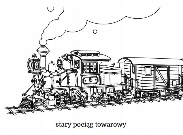Kolorowanka Maluszkowe Malowanie Pociągi 2+ Skrzat
