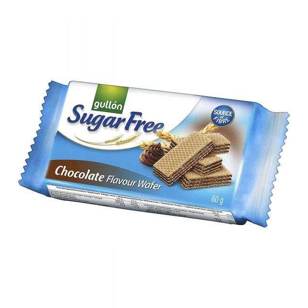 Wafelki Gullón Zero bez cukru z kremem kakaowym 60 g