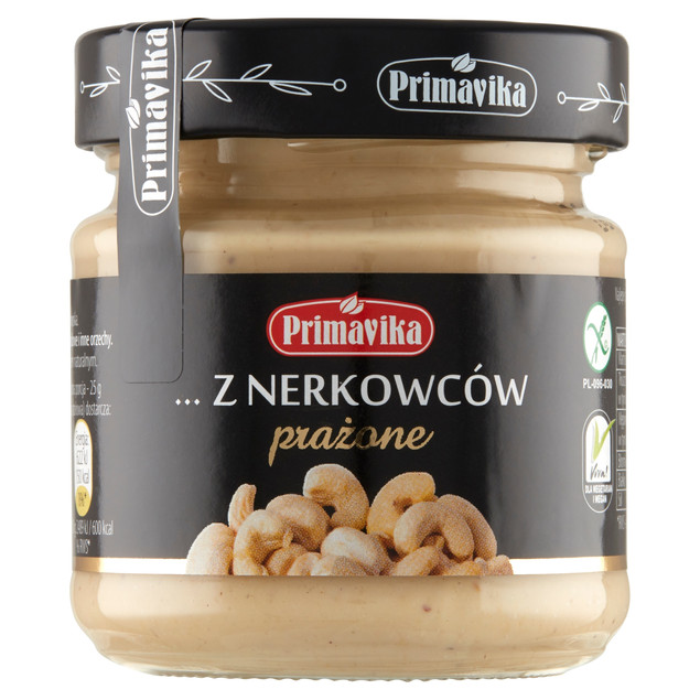 Krem z orzechów nerkowca Primavika 185 g wegańskie