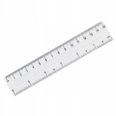 Linijka 15 cm przezroczysta Fiorello