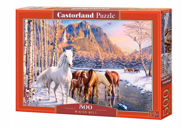 Puzzle 500 Układanka Safari Afryka ZWIERZĘTA Zebra Selfie 9+ Castorland