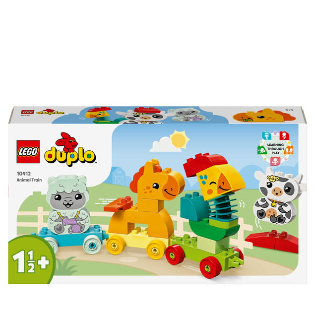 LEGO Duplo Pociąg Ze Zwierzątkami 19 el. 1,5+ 10412
