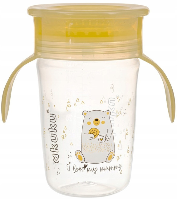 Kubek Niekapek 360° Akuku 240ml 6m+