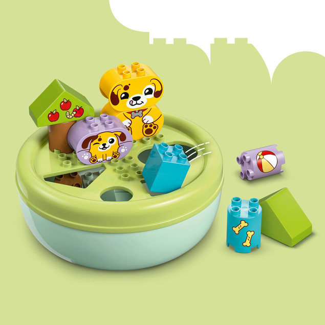 LEGO DUPLO 10441 Sorter Kształtów Domek Piesków – Zabawka Edukacyjna dla Maluchów