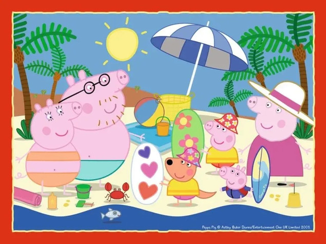 Puzzle Ravensburger 72 elementy Świnka Peppa 4w1