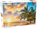 Puzzle Tactic Plaża 500 elementów | Fińska Jakość 47x31cm