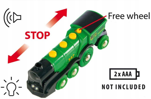 Brio Kolejka Klasyczna zielona lokomotywa 33593
