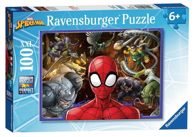 Puzzle XXL 100 elementów Ravensburger Spider-Man dla dzieci 6+
