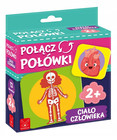 Gra Planszowa Połącz Połówki Ciało Człowieka Kangur | Puzzle Edukacyjne