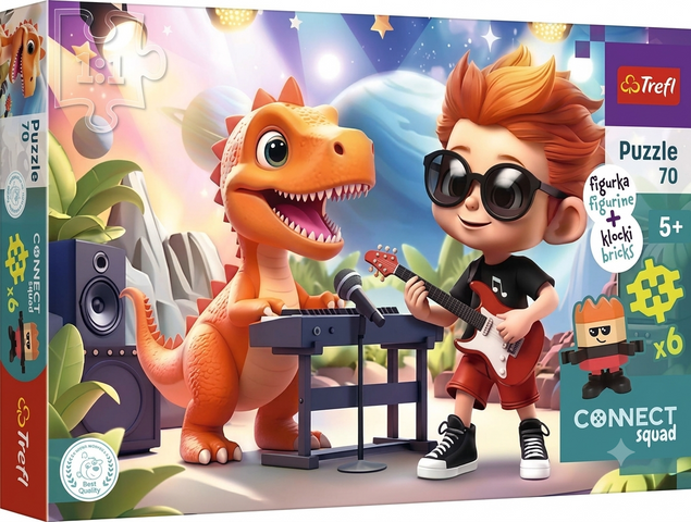 Puzzle Trefl Connect Squad 70 el. Connect Joe z Figurką i Klockami