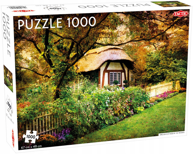 Puzzle Tactic 1000 elementów Angielski Domek w Lesie