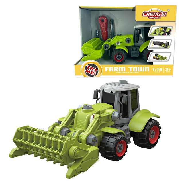Traktor do Skręcania ASKATO Farm Town 1:16 z Narzędziami