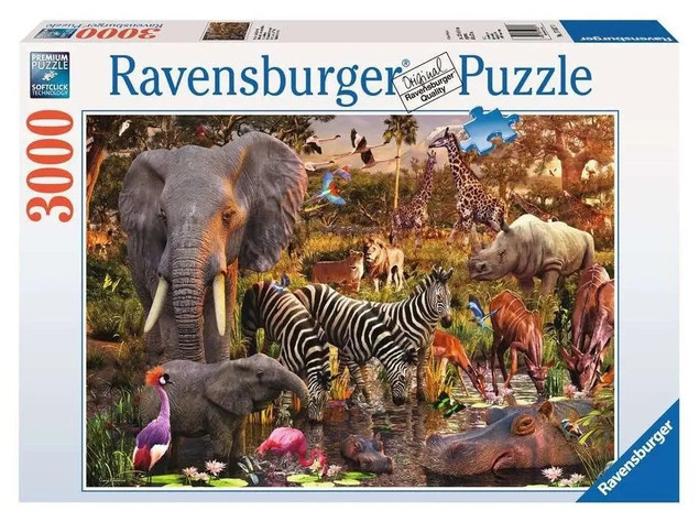 Puzzle Ravensburger 3000 elementów Afrykańskie Zwierzęta