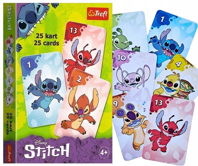 Stitch karty Piotruś gra karciana Trefl