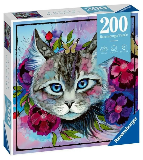 Puzzle Ravensburger 200 elementów Puzzle Moment Kot