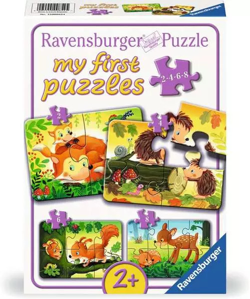 Puzzle Ravensburger 20 elementów Małe rodziny zwierząt